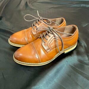 Cognac Stacy Adams - Kids' Dickinson Cap Toe Lace Up Oxford Little/Big Kid
